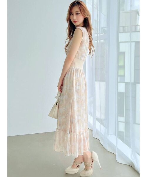 RESEXXY（リゼクシー）の「ウエストリブドレスワンピース（ワンピース・レディース・ブラック/ベージュ/ピンク/オレンジ・FREE）」の16枚目の写真