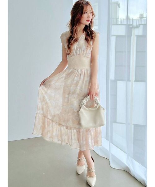 RESEXXY（リゼクシー）の「ウエストリブドレスワンピース（ワンピース・レディース・ブラック/ベージュ/ピンク/オレンジ・FREE）」の19枚目の写真