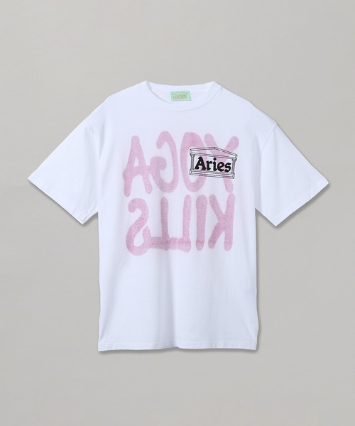 ARIES(アリーズ)の「Aries Yoga Kills SS Tee SSAR60006(Tシャツ/カットソー・レディース・ホワイト・SMALL/MEDIUM/LARGE)」の1枚目の写真