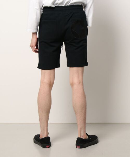 LUXE/R(ラグジュ)の「(RM)【ユニセックス】【LUXE/R】モノグラム ビッグ ロゴ ワッペン ショートパンツ(スウェットパンツ・メンズ・ホワイト/ブラック/杢グレー・MEDIUM/LARGE)」の7枚目の写真