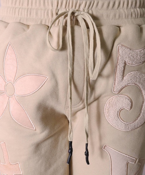 LUXE/R(ラグジュ)の「(RM)【ユニセックス】【LUXE/R】モノグラム ビッグ ロゴ ワッペン ショートパンツ(スウェットパンツ・メンズ・ホワイト/ブラック/杢グレー・MEDIUM/LARGE)」の17枚目の写真