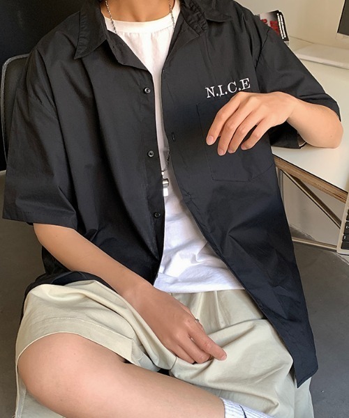 MGV(エムジーヴィー)の「刺繍ロゴデザインシャツ(シャツ/ブラウス・メンズ・ブルー/ブラック/ホワイト・MEDIUM/LARGE/X-LARGE)」の18枚目の写真