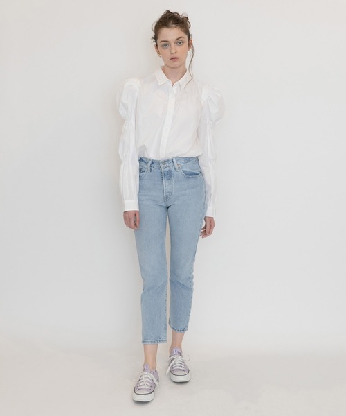 Levi's(リーバイス)の「シンクドスリーブブラウス BRIGHT WHITE(シャツ/ブラウス・レディース・マルチ・S/M/XS)」の4枚目の写真