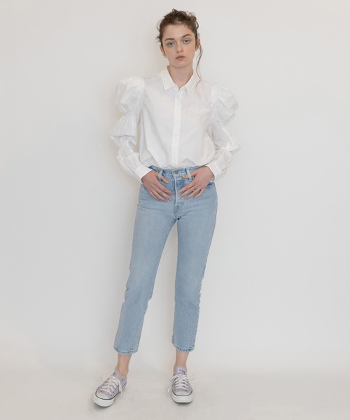 Levi's(リーバイス)の「シンクドスリーブブラウス BRIGHT WHITE(シャツ/ブラウス・レディース・マルチ・S/M/XS)」の5枚目の写真