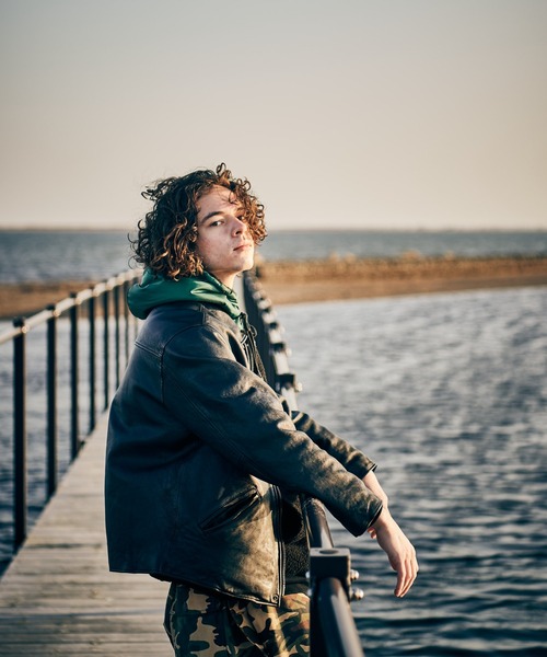 glamb（グラム）の「Harrington Riders / ハリントンライダース（ライダースジャケット・メンズ・ブラック・M/L/S）」の21枚目の写真
