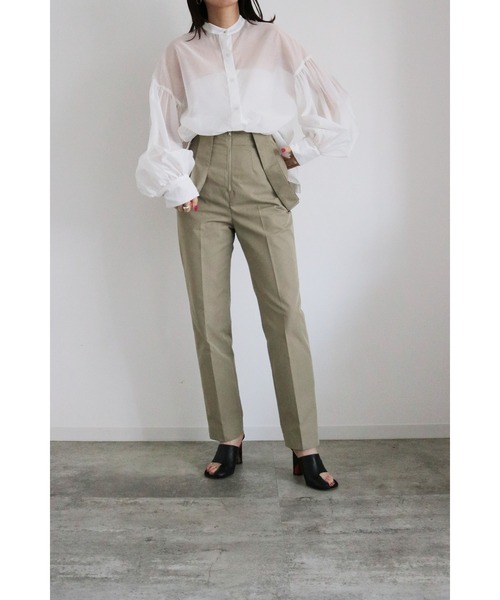 LA PEAU DE GEM(ラポドゥジェム)の「【LA PEAU DE GEM】ギャザースリーブブラウス(シャツ/ブラウス・レディース・ホワイト/ブラック・FREE)」の10枚目の写真