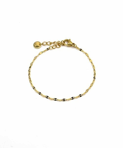 LHME（エルエイチエムイー）の「【WEB限定】”Gleam”ペタルチェーンブレスレット/サージカルステンレス（金属アレルギー対応）【LHME / エルエイチエムイー】（ブレスレット・レディース・シルバー/ゴールド・ONE SIZE）」の6枚目の写真