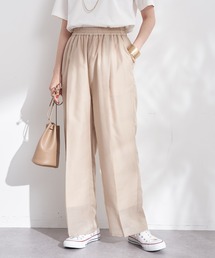 earth music&ecology | タックギャザーストレートパンツ(その他パンツ)