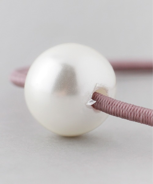 ANEMONE（アネモネ）の「シュシュ×デザインヘアゴム[4本セット]（ヘアゴム・レディース・ベージュ/ブルー/グリーン/ピンク/ブラック/ネイビー/ブラウン・FREE）」の9枚目の写真