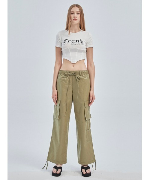 crank トップス CRANK（クランク）の「【CRANK/クランク】LOGO CORSET CROP TOP