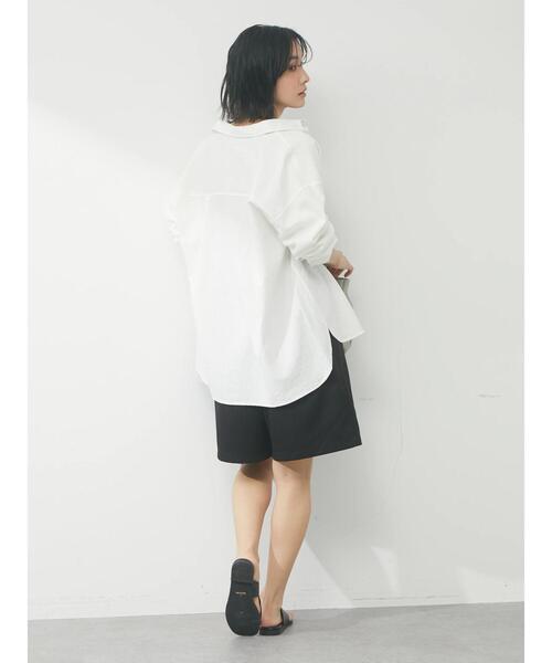 Green　Parks（グリーンパークス）の「タックハーフパンツ（その他パンツ・レディース・ブラック/ベージュ/テラコッタ・FREE）」の10枚目の写真