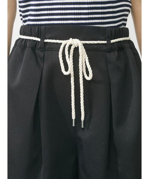 Green　Parks（グリーンパークス）の「タックハーフパンツ（その他パンツ・レディース・ブラック/ベージュ/テラコッタ・FREE）」の11枚目の写真