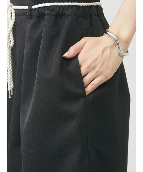 Green　Parks（グリーンパークス）の「タックハーフパンツ（その他パンツ・レディース・ブラック/ベージュ/テラコッタ・FREE）」の12枚目の写真