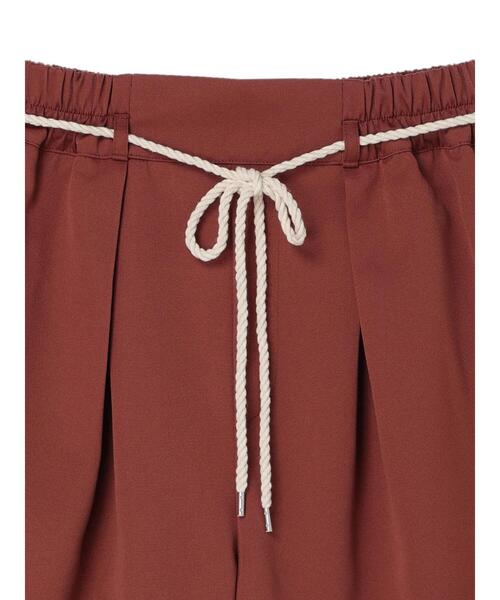 Green　Parks（グリーンパークス）の「タックハーフパンツ（その他パンツ・レディース・ブラック/ベージュ/テラコッタ・FREE）」の22枚目の写真