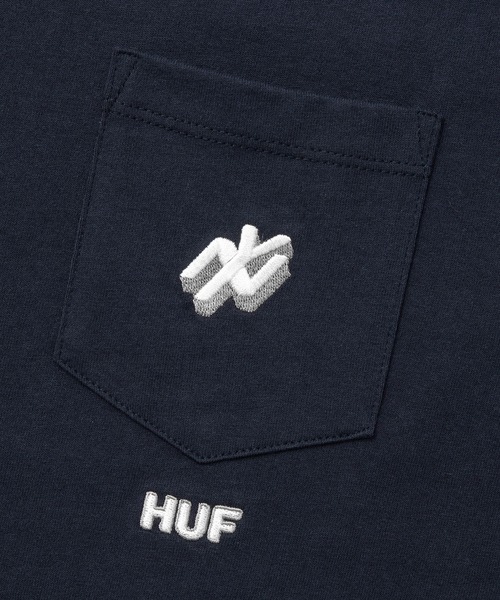 HUF（ハフ）の「HUF HOME BASE POCKET TEE / HUF ポケットTシャツ（Tシャツ/カットソー・メンズ・ホワイト/ブラック/ネイビー・LARGE/X-LARGE/XX-LARGE/SMALL/MEDIUM）」の9枚目の写真