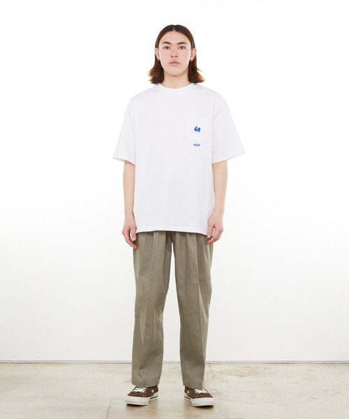 HUF（ハフ）の「HUF HOME BASE POCKET TEE / HUF ポケットTシャツ（Tシャツ/カットソー・メンズ・ホワイト/ブラック/ネイビー・LARGE/X-LARGE/XX-LARGE/SMALL/MEDIUM）」の17枚目の写真