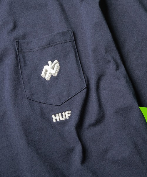 HUF（ハフ）の「HUF HOME BASE POCKET TEE / HUF ポケットTシャツ（Tシャツ/カットソー・メンズ・ホワイト/ブラック/ネイビー・LARGE/X-LARGE/XX-LARGE/SMALL/MEDIUM）」の12枚目の写真