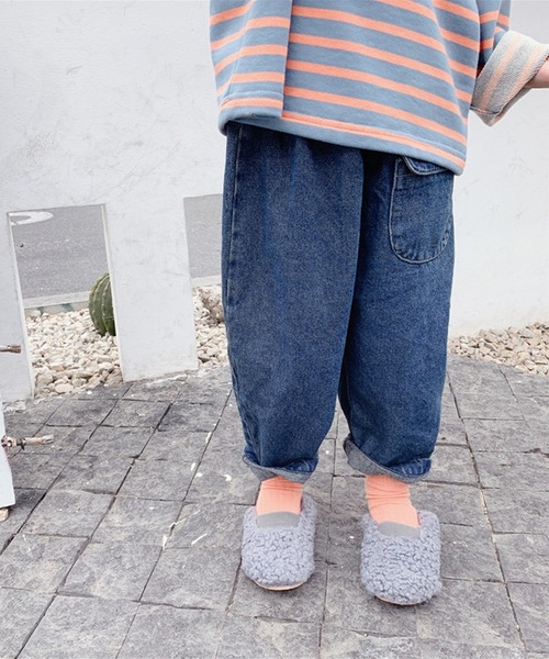 aimoha（アイモハ）の「aimoha-KIDS- 子供服フロントポケットデニムテーパードパンツ（チノパンツ・キッズ・ブラック/ブルー・120/80/90/100/110/130）」の19枚目の写真