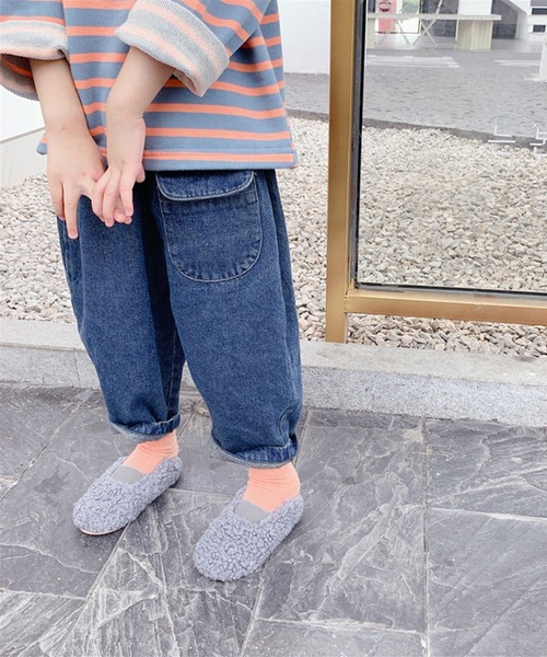 aimoha（アイモハ）の「aimoha-KIDS- 子供服フロントポケットデニムテーパードパンツ（チノパンツ・キッズ・ブラック/ブルー・120/80/90/100/110/130）」の14枚目の写真