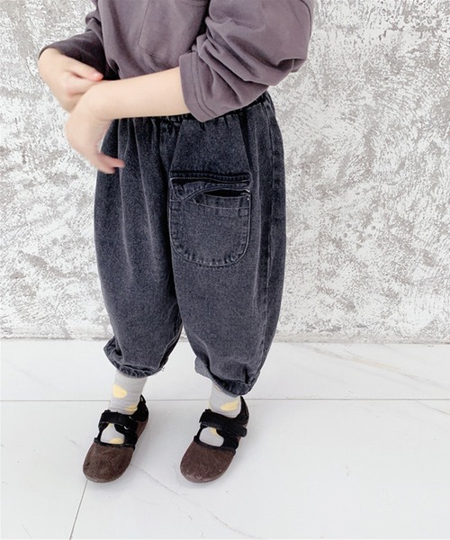aimoha（アイモハ）の「aimoha-KIDS- 子供服フロントポケットデニムテーパードパンツ（チノパンツ・キッズ・ブラック/ブルー・120/80/90/100/110/130）」の21枚目の写真