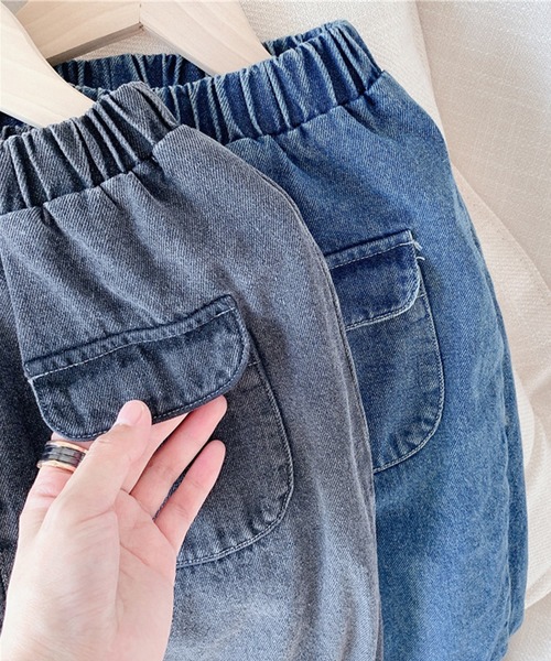 aimoha（アイモハ）の「aimoha-KIDS- 子供服フロントポケットデニムテーパードパンツ（チノパンツ・キッズ・ブラック/ブルー・120/80/90/100/110/130）」の22枚目の写真