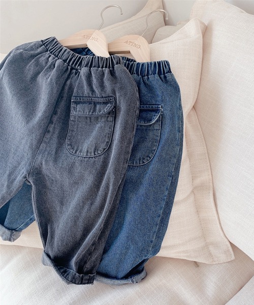 aimoha（アイモハ）の「aimoha-KIDS- 子供服フロントポケットデニムテーパードパンツ（チノパンツ・キッズ・ブラック/ブルー・120/80/90/100/110/130）」の17枚目の写真