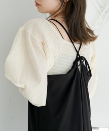 Kastane | ギンガムシャーリングブラウス(シャツ/ブラウス)