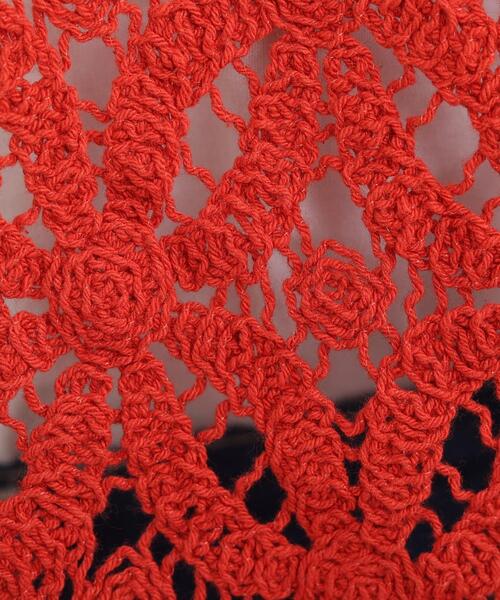 SHOO・LA・RUE(シューラルー)の「◆クロシェニットベスト(ベスト・レディース・ブラック/レンガ/アイボリー・02/03)」の11枚目の写真