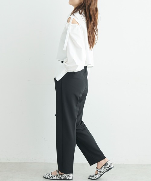 FREE'S MART（フリーズマート）の「◆肩あきクロップドシャツ（シャツ/ブラウス・レディース・ホワイト/ブルー/ピンク系その他・FREE）」の9枚目の写真