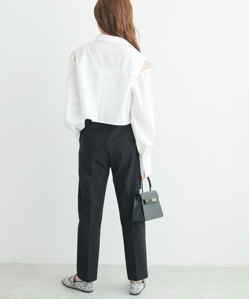 FREE'S MART（フリーズマート）の「◆肩あきクロップドシャツ（シャツ/ブラウス・レディース・ホワイト/ブルー/ピンク系その他・FREE）」の18枚目の写真