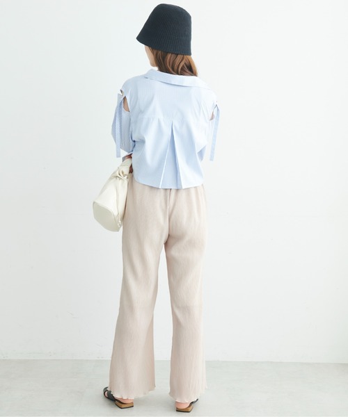 FREE'S MART（フリーズマート）の「◆肩あきクロップドシャツ（シャツ/ブラウス・レディース・ホワイト/ブルー/ピンク系その他・FREE）」の10枚目の写真