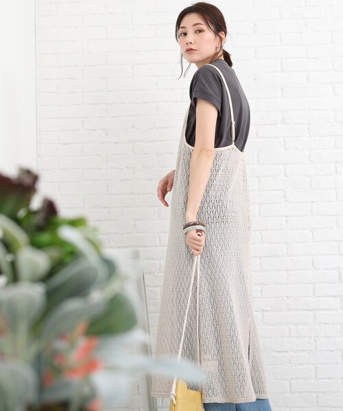 SHOO・LA・RUE（シューラルー）の「◆レースキャミワンピース（ワンピース・レディース・アイボリー/ブラック/レンガ・00）」の2枚目の写真