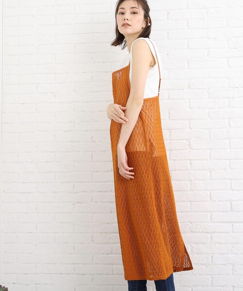 SHOO・LA・RUE（シューラルー）の「◆レースキャミワンピース（ワンピース・レディース・アイボリー/ブラック/レンガ・00）」の8枚目の写真