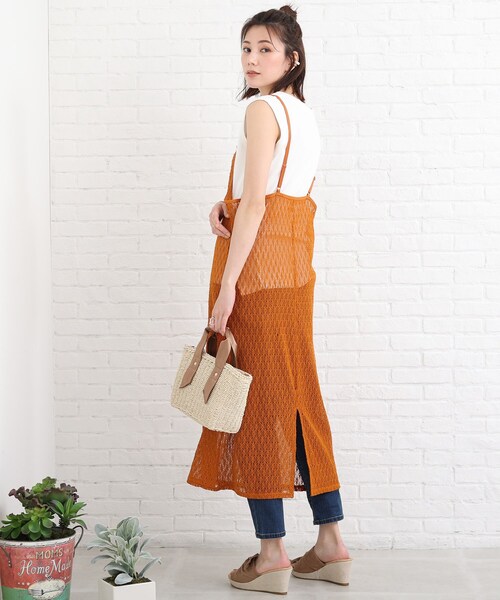 SHOO・LA・RUE（シューラルー）の「◆レースキャミワンピース（ワンピース・レディース・アイボリー/ブラック/レンガ・00）」の12枚目の写真