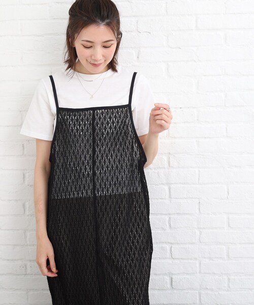 SHOO・LA・RUE（シューラルー）の「◆レースキャミワンピース（ワンピース・レディース・アイボリー/ブラック/レンガ・00）」の16枚目の写真