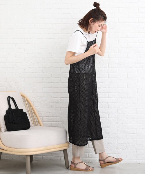 SHOO・LA・RUE（シューラルー）の「◆レースキャミワンピース（ワンピース・レディース・アイボリー/ブラック/レンガ・00）」の20枚目の写真