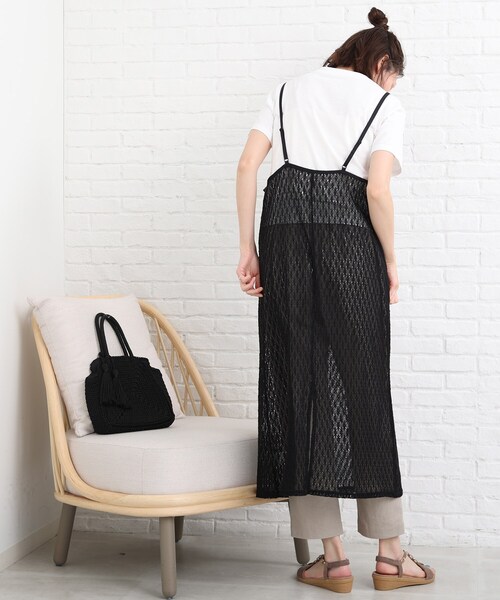 SHOO・LA・RUE（シューラルー）の「◆レースキャミワンピース（ワンピース・レディース・アイボリー/ブラック/レンガ・00）」の6枚目の写真