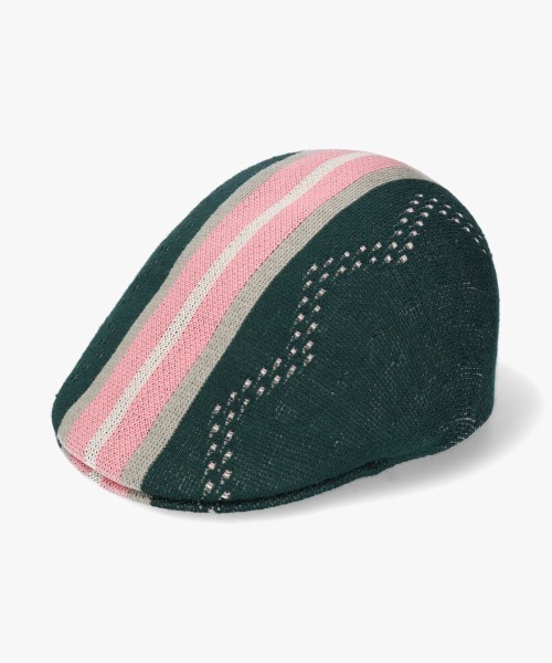 KANGOL(カンゴール)の「KANGOL Slick Stripe 507(ハンチング/ベレー帽・メンズ・ブラック/グリーン/キャメル・LARGE/X-LARGE)」の12枚目の写真