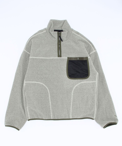 Saturdays NYC（サタデーズ ニューヨークシティ ）の「Rainier Fleece Half Zip（スウェット・メンズ・ブラック/オフホワイト・X-SMALL/S/M/L/XL）」の2枚目の写真