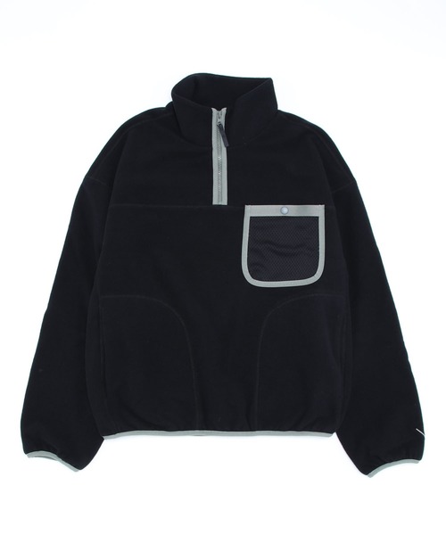 Saturdays NYC（サタデーズ ニューヨークシティ ）の「Rainier Fleece Half Zip（スウェット・メンズ・ブラック/オフホワイト・X-SMALL/S/M/L/XL）」の4枚目の写真