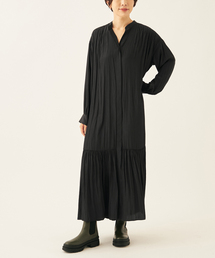 《追加》ローグストライプ/デシンマキシティアードワンピース