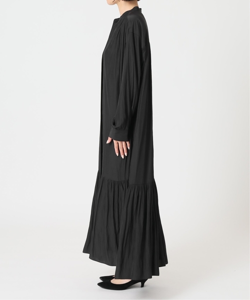 journal standard L'essage（ジャーナルスタンダードレサージュ）の「《追加》ローグストライプ/デシンマキシティアードワンピース（ワンピース・レディース・ブラック/ネイビー系1・FREE）」の10枚目の写真