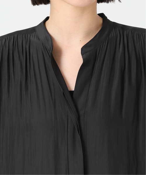 journal standard L'essage（ジャーナルスタンダードレサージュ）の「《追加》ローグストライプ/デシンマキシティアードワンピース（ワンピース・レディース・ブラック/ネイビー系1・FREE）」の13枚目の写真