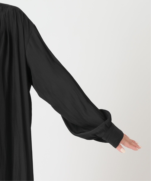 journal standard L'essage（ジャーナルスタンダードレサージュ）の「《追加》ローグストライプ/デシンマキシティアードワンピース（ワンピース・レディース・ブラック/ネイビー系1・FREE）」の14枚目の写真