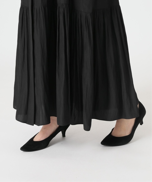 journal standard L'essage（ジャーナルスタンダードレサージュ）の「《追加》ローグストライプ/デシンマキシティアードワンピース（ワンピース・レディース・ブラック/ネイビー系1・FREE）」の16枚目の写真