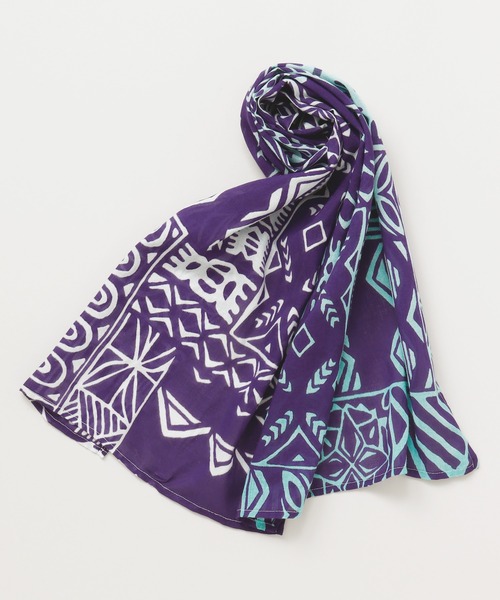 チャイハネ（チャイハネ）の「【チャイハネ】幾何学柄カパストール（ストール/ショール・レディース・ブラック/パープル/キャメル/カーキ・FREE）」の9枚目の写真