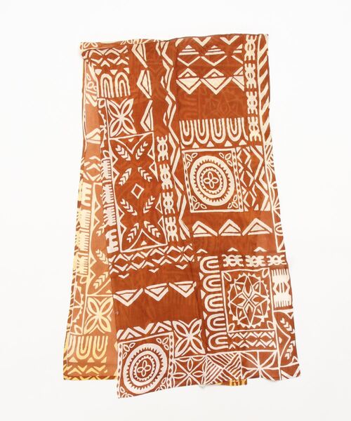 チャイハネ（チャイハネ）の「【チャイハネ】幾何学柄カパストール（ストール/ショール・レディース・ブラック/パープル/キャメル/カーキ・FREE）」の10枚目の写真