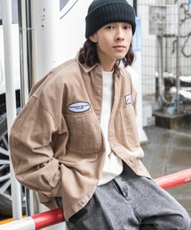 WEGO | WEGO/【セットアップ対応商品】【付属ワッペン付き】コーデュロイスケーターワークシャツ(シャツ/ブラウス)