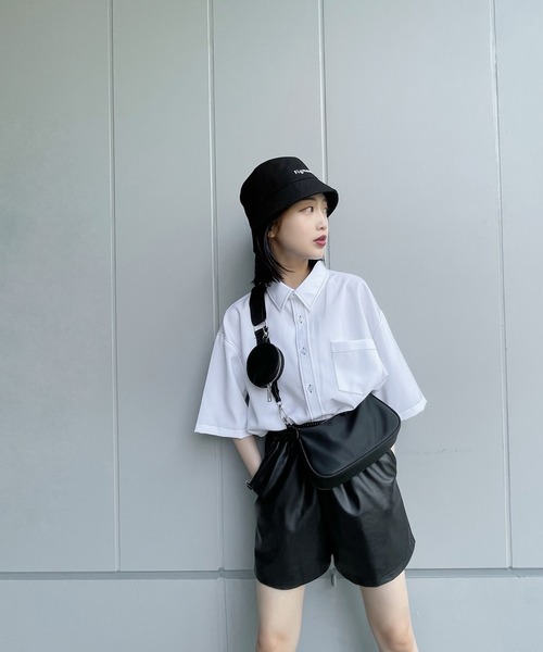 44557　PLEATSPLEASE　ステッチ　半袖シャツ PLEATS SHIRT – isseymiyake.com