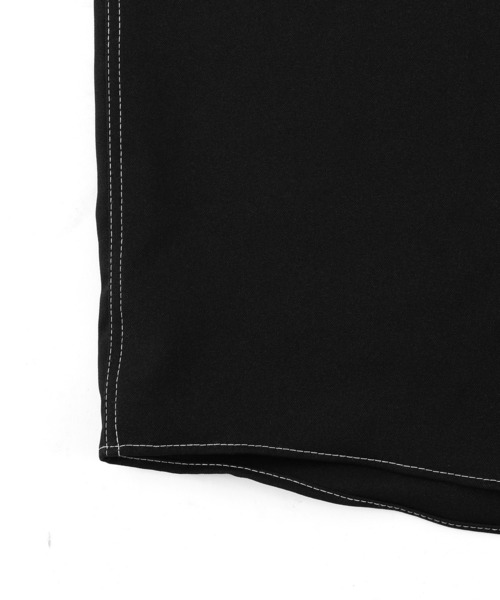 Figments(フィグメンツ)の「ステッチ半袖シャツ(シャツ/ブラウス・レディース・ホワイト/ブラック・FREE)」の8枚目の写真